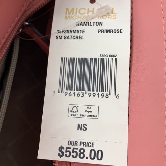 MICHAEL KORS
Hamilton Small Crocodile Embossed Faux 
Satchel
Color:PRIMROSE - Picture 13 of 15